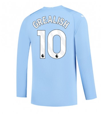 Maillot de foot Manchester City Jack Grealish #10 Domicile 2023-24 Manche Longue